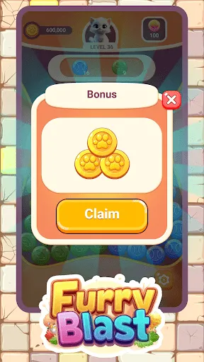 Furry Blast - Match & Pop | Permainan | XWorld