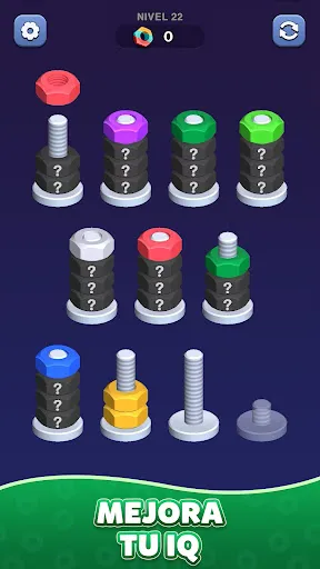 Clasificación de Tuercas | juego | XWorld