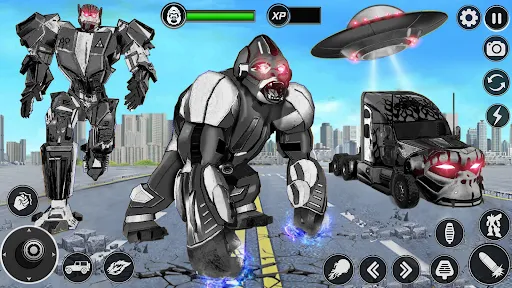 Angry Gorilla Robot Truck Game | Games | XWorld