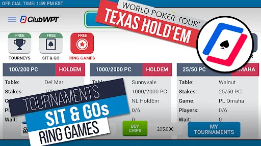 ClubWPT: Free Poker, Casino | Games | XWorld