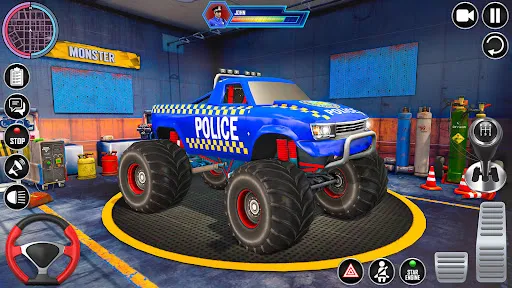 kereta trak raksasa polis | juego | XWorld