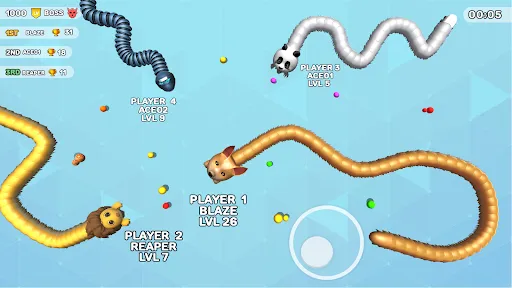 Worms Clash - Snake Games | juego | XWorld