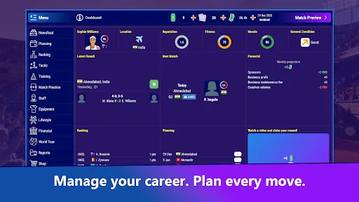 Pro Tennis Tour – Manager | Jogos | XWorld