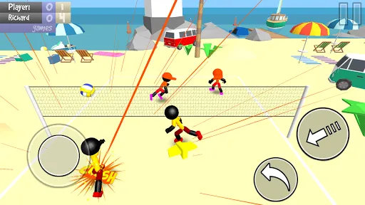 Stickman Beach Volleyball | Jogos | XWorld