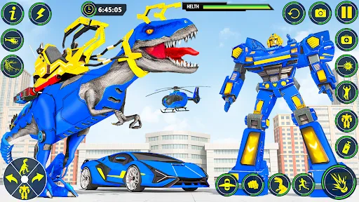 Dino Transform Robot Car Game | เกม | XWorld