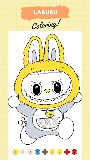 Labubu Coloring by Number | Игры | XWorld