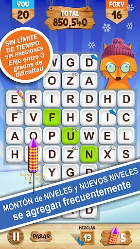 Palabras con Foxy | juego | XWorld Palabras con Foxy | juego | XWorld