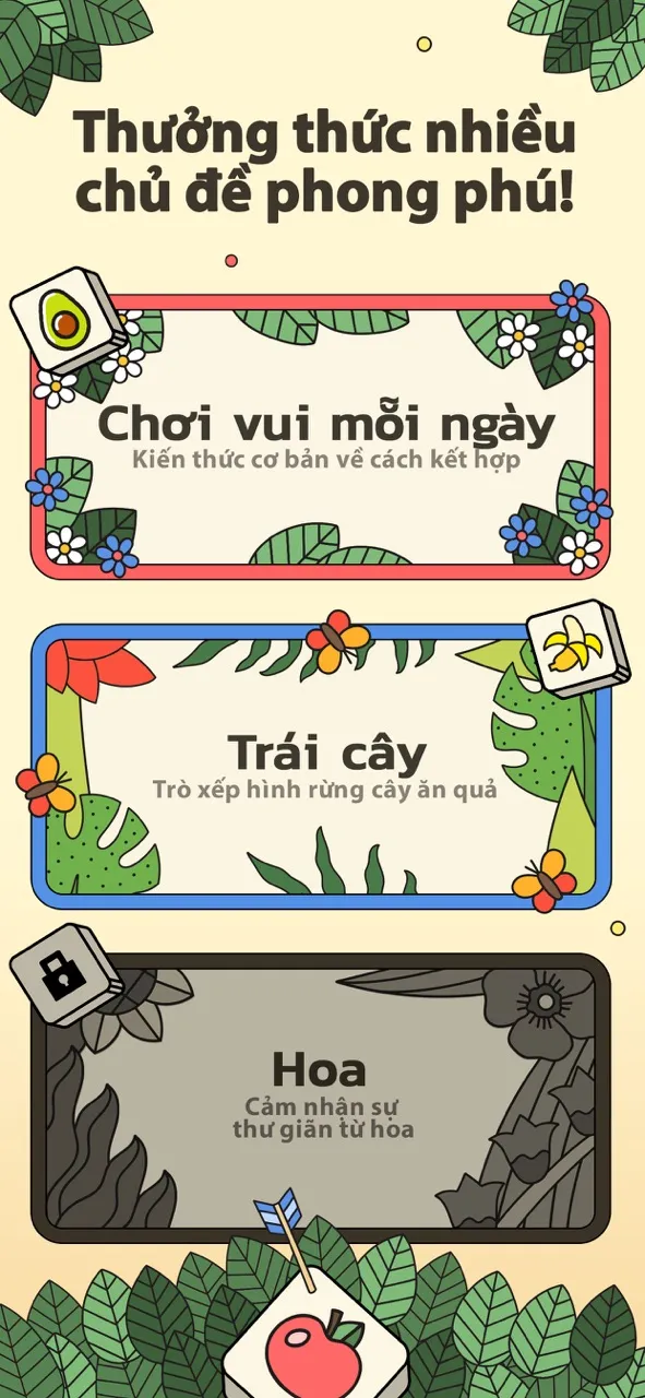 3 Tiles - Trò chơi xếp gạch | Games | XWorld