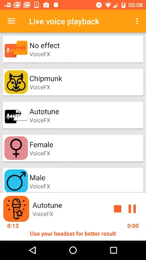VoiceFX - Pengubah Suara denga | Permainan | XWorld