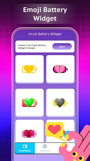 Emoji Battery Widget | เกม | XWorld