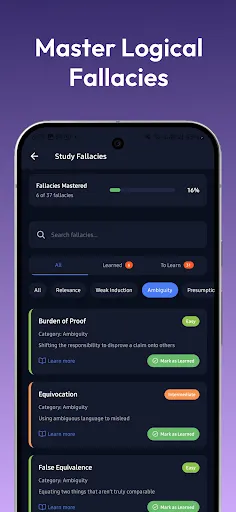 Spot Fallacy: Improve Logic | Permainan | XWorld