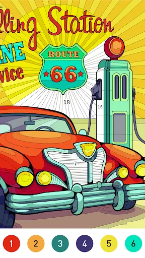 Nostalgia Color by number game | Permainan | XWorld