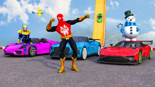 Superhero Car Stunt Mega Ramps | 游戏 | XWorld