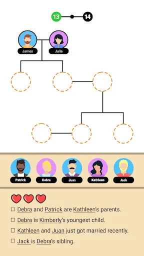 ¡Árbol genealógico! - Lógica | juego | XWorld