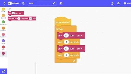 MAKE: Arduino coding simulator | juego | XWorld