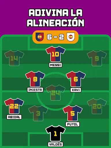 Adivina la Alineación | Fútbol | juego | XWorld