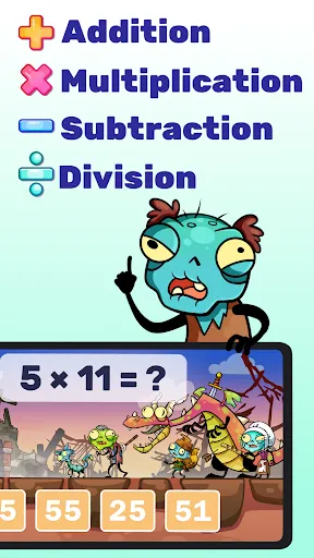 Math games: Zombie Invasion | เกม | XWorld