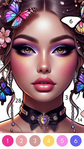 Makeup Color Paint By Number | Игры | XWorld