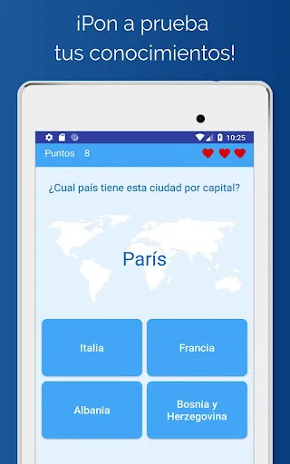 Capitales de países del mundo | juego | XWorld