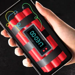 XWorld | Time Bomb Prank: Broken Screen