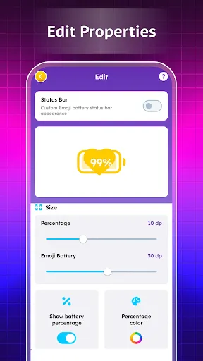 Emoji Battery Widget | เกม | XWorld