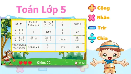 Toán Lớp 1 2 3 4 5 | Games | XWorld