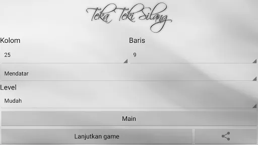 Teka Teki Silang | Permainan | XWorld