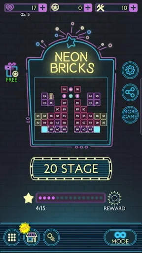 Neon bricks | เกม | XWorld