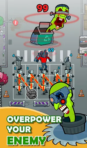 Merge War: Monster vs Cyberman | juego | XWorld