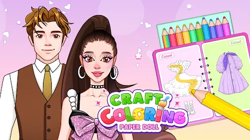 Coloring Crafts: Paper Dolls | เกม | XWorld