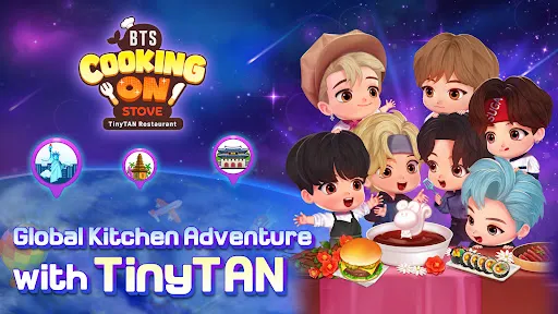 BTS Cooking On STOVE : TinyTAN | Permainan | XWorld