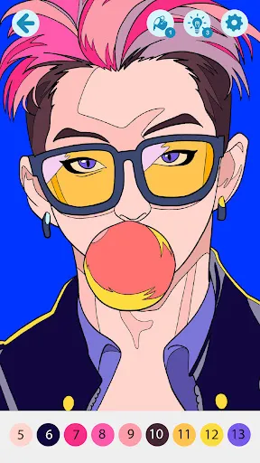 KPOP Idol Coloring by Numbers | Games | XWorld