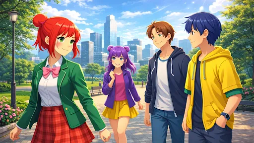 Anime Girl Sakura High School | Games | XWorld