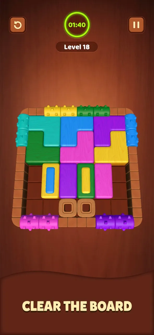 Wood Block Jam | 游戏 | XWorld