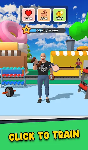 Gym Idle Clicker: Fitness Hero | 游戏 | XWorld