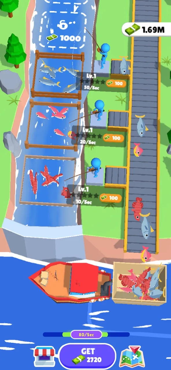 Funny Fishery Tycoon Idle | Игры | XWorld
