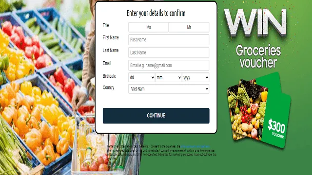 WIN $300 Groceries Voucher | Jogos | XWorld