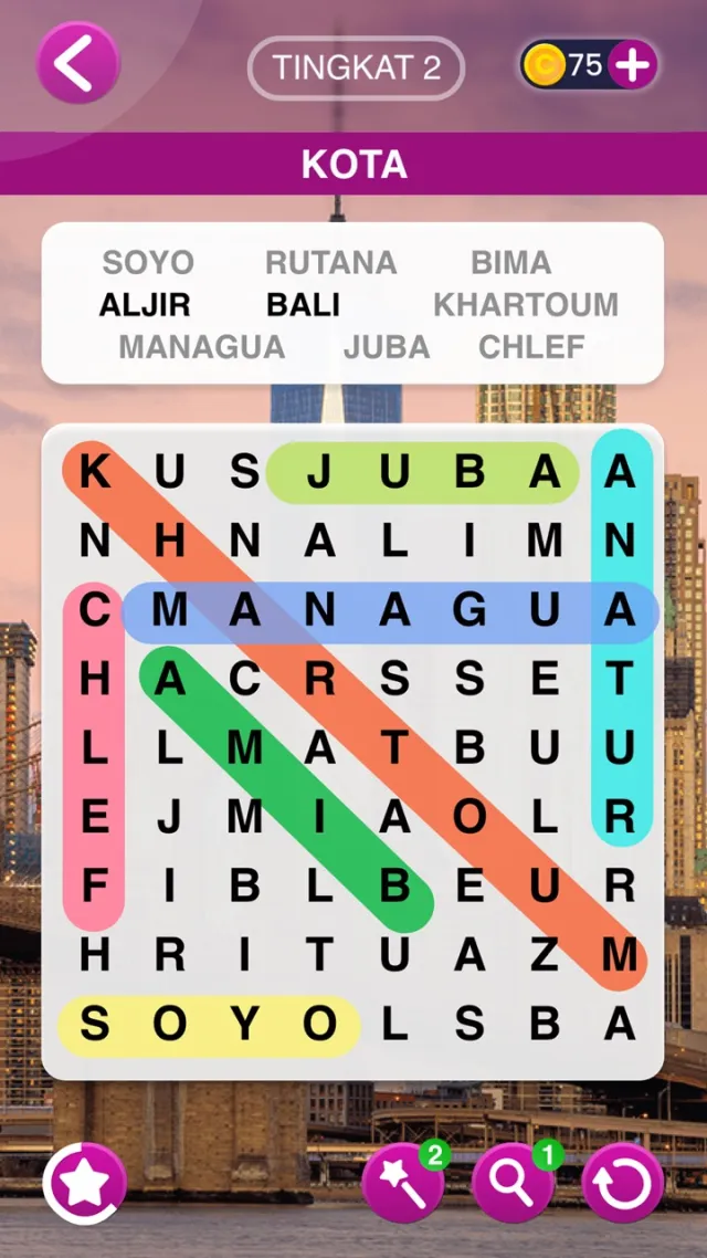 Word Search Journey: Indonesia | Permainan | XWorld