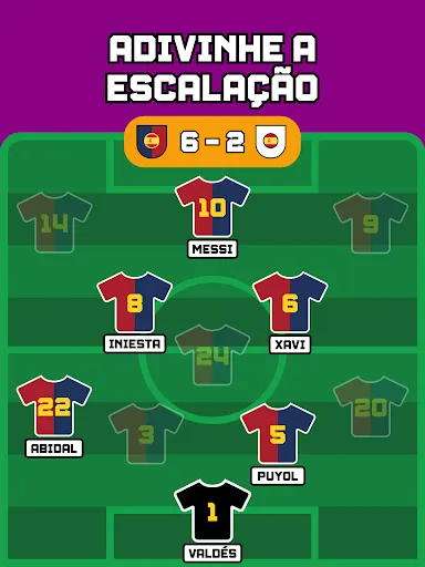 Adivinhe a Escalação | Futebol | Jogos | XWorld