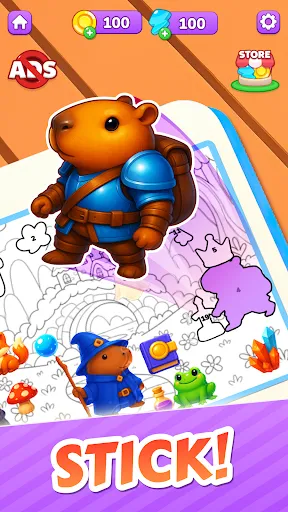 Capybara Puzzle: Sticker Merge | 游戏 | XWorld