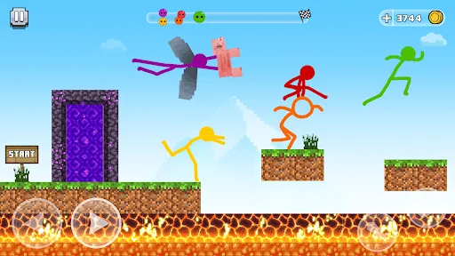 Stick-man Parkour Run | เกม | XWorld