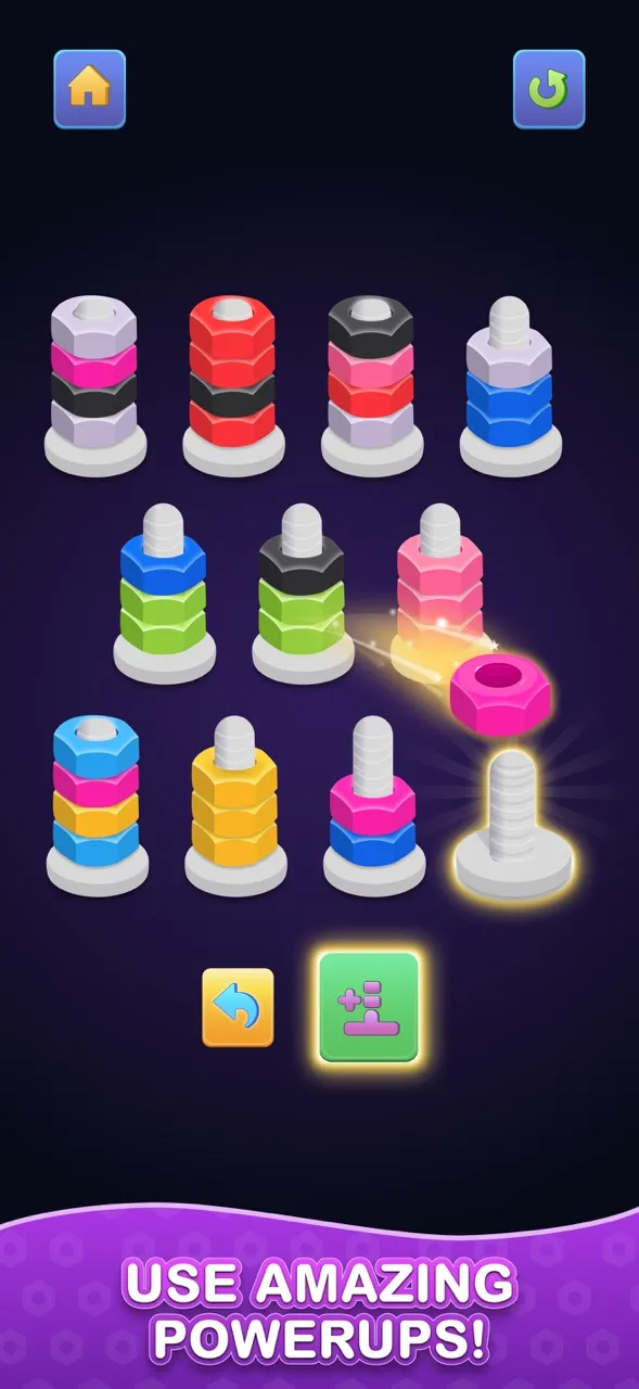 Nuts & Bolts - Color Sort Game | Games | XWorld