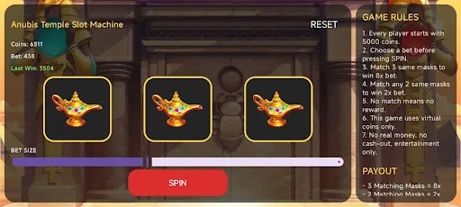 AnubisTempleSpin | Jogos | XWorld AnubisTempleSpin | Jogos | XWorld