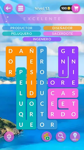 Bloques Palabras Ocultas | juego | XWorld