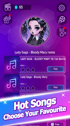 Wednesday Addams - Music Hop | Игры | XWorld