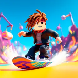 XWorld | Obby Snowboard: Parkour Racing