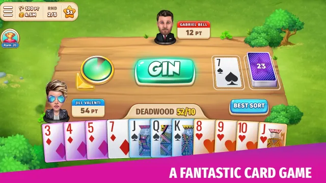 Gin Rummy Stars - Card Game | Permainan | XWorld
