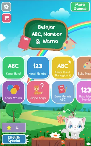 Belajar ABC, Nombor dan Warna | Permainan | XWorld