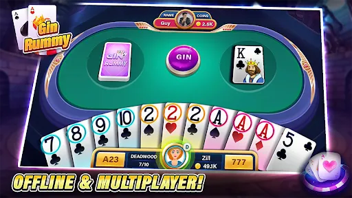 Gin Rummy Offline Classic Game | Permainan | XWorld