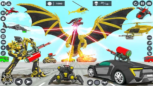 Dragon Robot Police Car Games | Permainan | XWorld